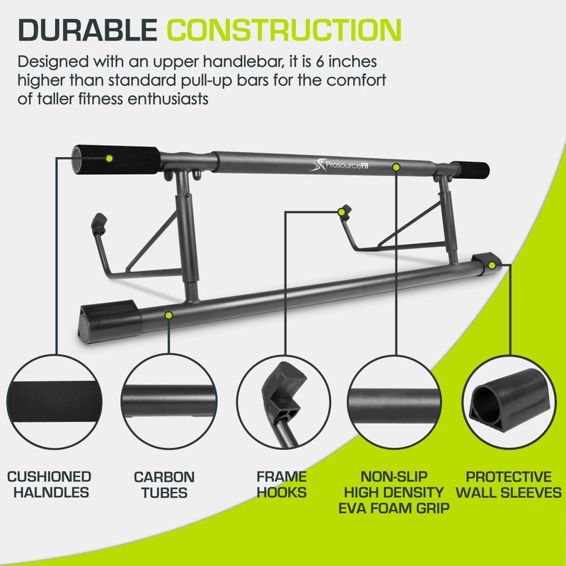 ProsourceFit Foldable Pull Up Bar/Doorway Trainer for Multi Use Fitness & Home Gym Exercise - Image 4